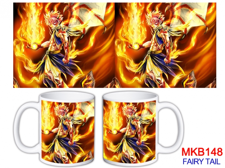 Fairy tail Anime color printing ceramic mug cup price for 5 pcs MKB-148