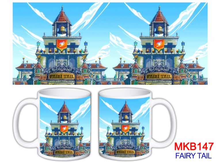 Fairy tail Anime color printing ceramic mug cup price for 5 pcs MKB-147