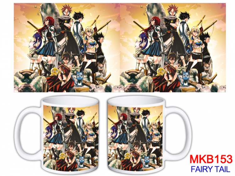 Fairy tail Anime color printing ceramic mug cup price for 5 pcs MKB-153
