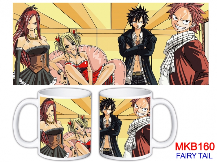 Fairy tail Anime color printing ceramic mug cup price for 5 pcs  MKB-160
