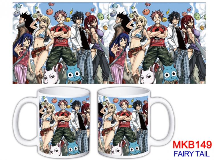 Fairy tail Anime color printing ceramic mug cup price for 5 pcs MKB-149