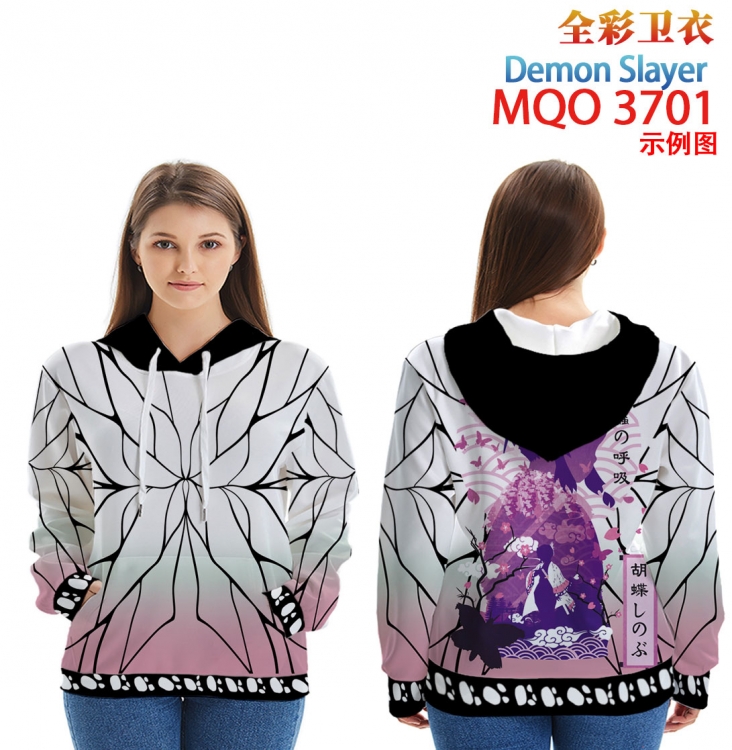 Demon Slayer Kimets Full Color Patch pocket Sweatshirt Hoodie  from XXS to 4XL MQO 3702