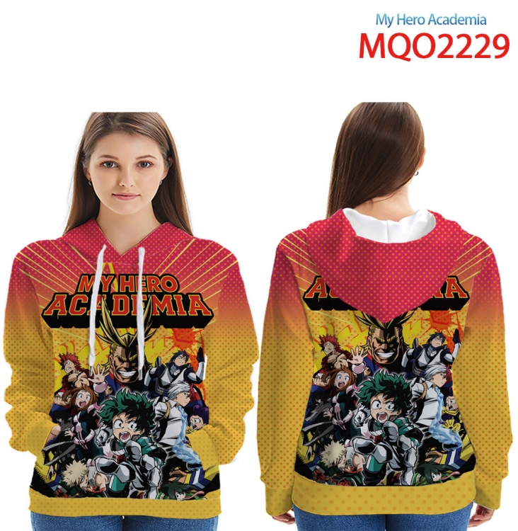 My Hero Academia Full Color Patch pocket Sweatshirt Hoodie  from XXS to 4XL  MQO-2229