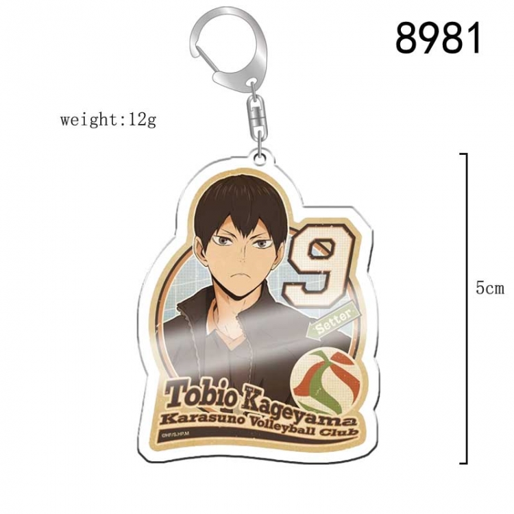 Haikyuu!! Anime acrylic Key Chain  price for 5 pcs 8981