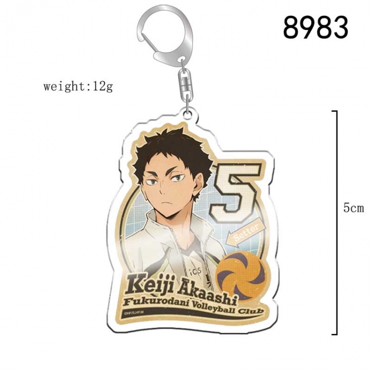 Haikyuu!! Anime acrylic Key Chain  price for 5 pcs 8983