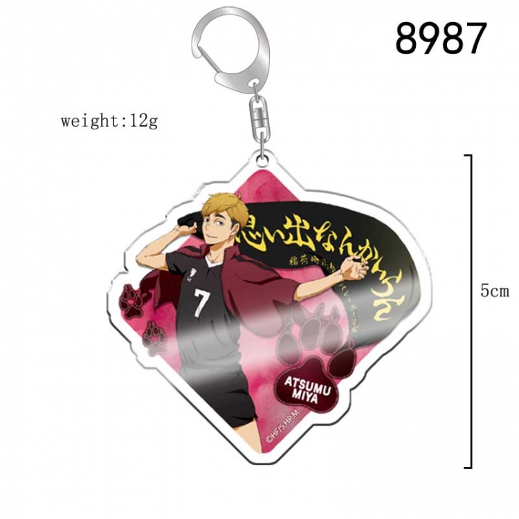 Haikyuu!! Anime acrylic Key Chain  price for 5 pcs 8987