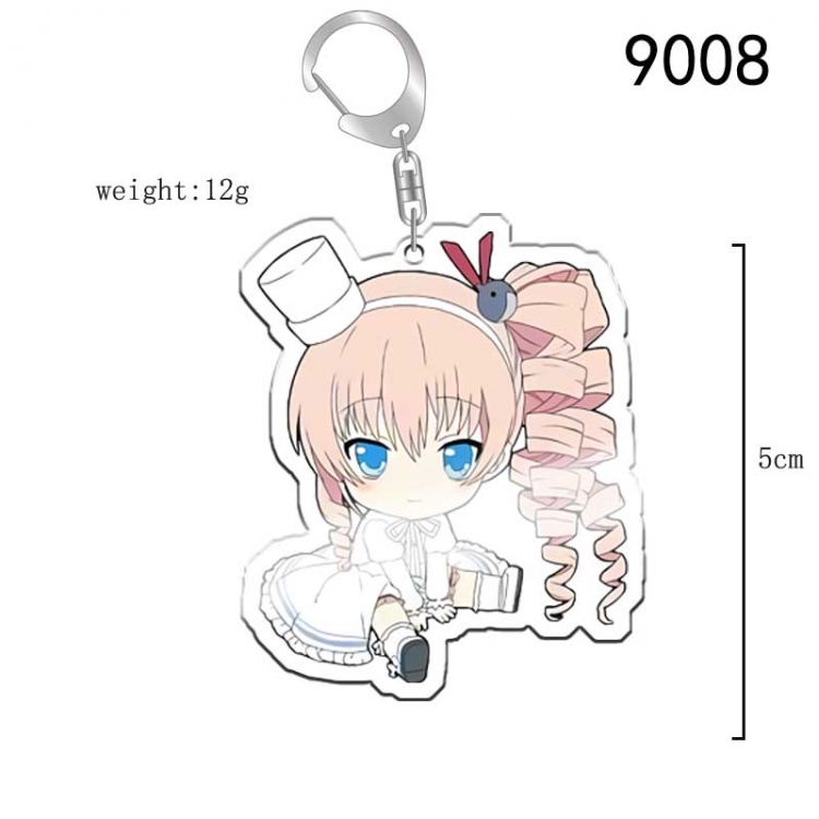 Is this a zombie? Anime acrylic Key Chain  price for 5 pcs 9008