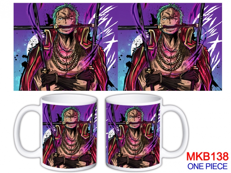 One Piece Anime color printing ceramic mug cup price for 5 pcs MKB-138