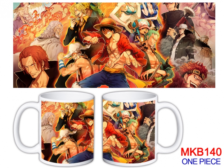 One Piece Anime color printing ceramic mug cup price for 5 pcs MKB-140