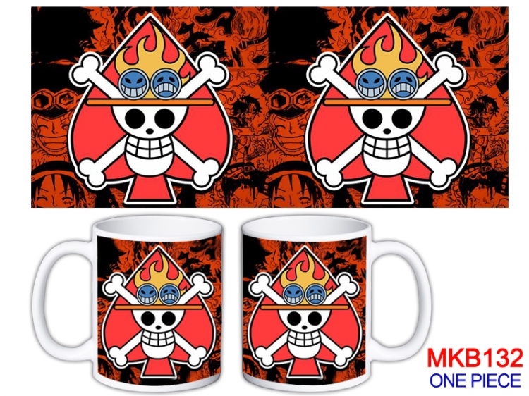 One Piece Anime color printing ceramic mug cup price for 5 pcs MKB-132