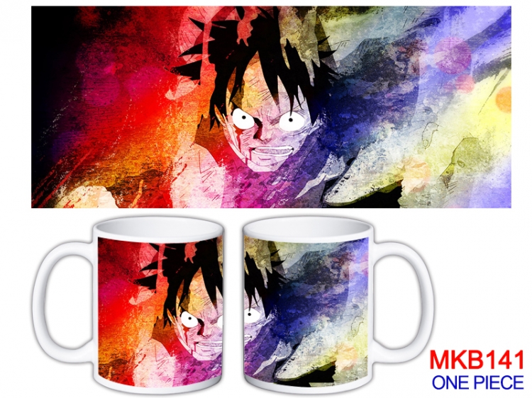 One Piece Anime color printing ceramic mug cup price for 5 pcs MKB-141