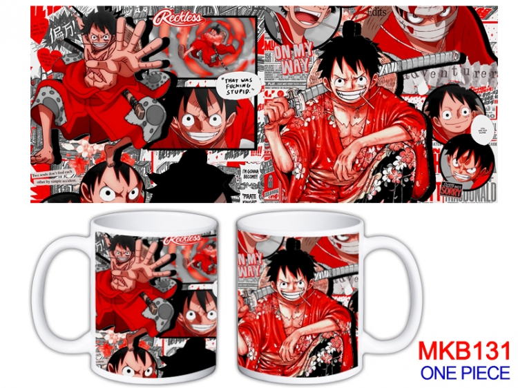 One Piece Anime color printing ceramic mug cup price for 5 pcs  MKB-131