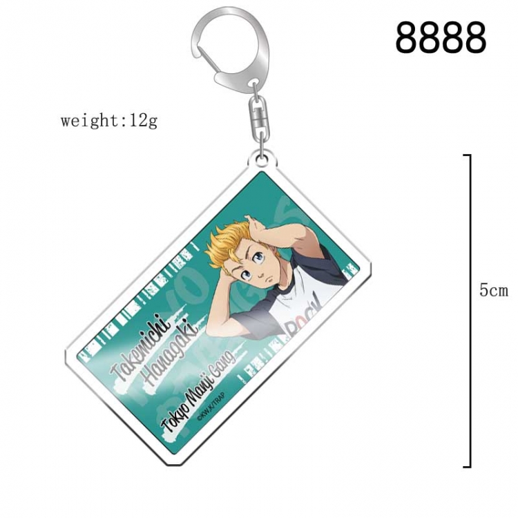 Tokyo Revengers Anime acrylic Key Chain  price for 5 pcs 8888