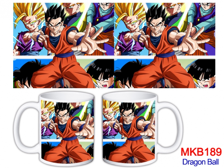 DRAGON BALL Anime color printing ceramic mug cup price for 5 pcs  MKB-189