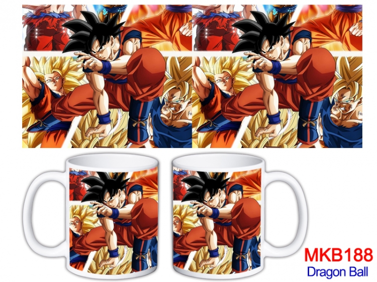 DRAGON BALL Anime color printing ceramic mug cup price for 5 pcs MKB-188