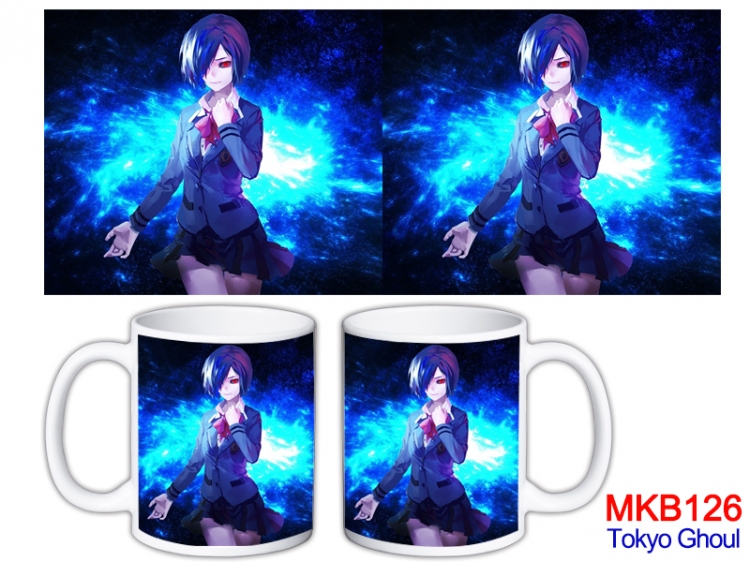 Tokyo Ghoul Anime color printing ceramic mug cup price for 5 pcs MKB-126