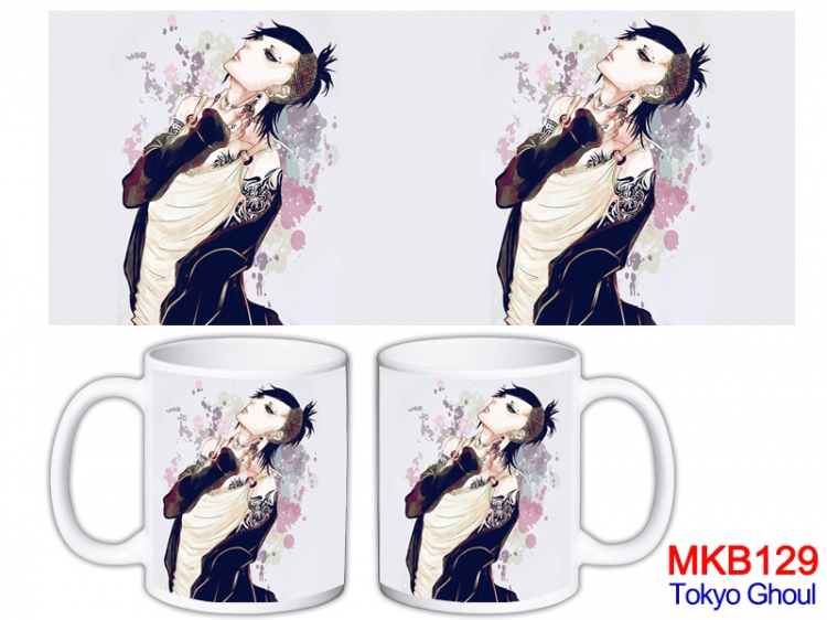 Tokyo Ghoul Anime color printing ceramic mug cup price for 5 pcs MKB-129