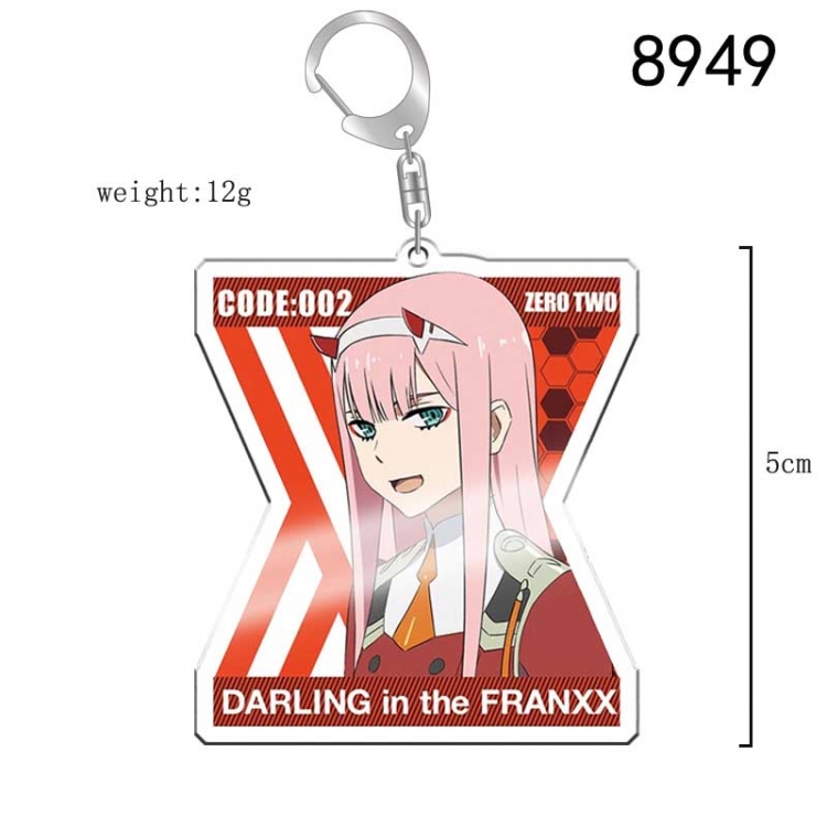 DARLING in the FRANX Anime acrylic Key Chain  price for 5 pcs 8949