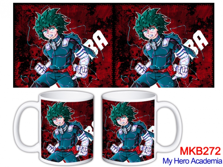 My Hero Academia Anime color printing ceramic mug cup price for 5 pcs  MKB-272