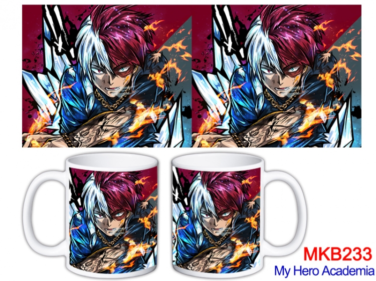 My Hero Academia Anime color printing ceramic mug cup price for 5 pcs MKB-233