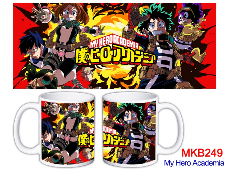 My Hero Academia Anime color printing ceramic mug cup price for 5 pcs MKB-249