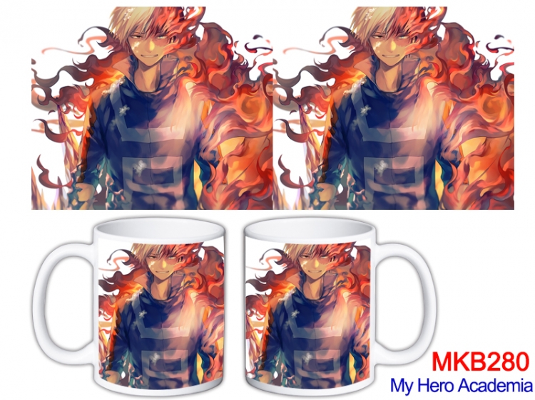 My Hero Academia Anime color printing ceramic mug cup price for 5 pcs MKB-280