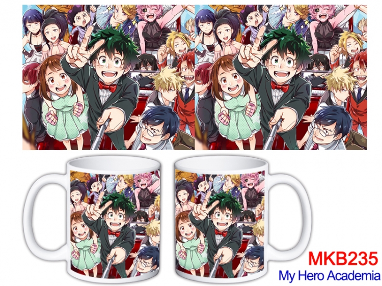 My Hero Academia Anime color printing ceramic mug cup price for 5 pcs MKB-235