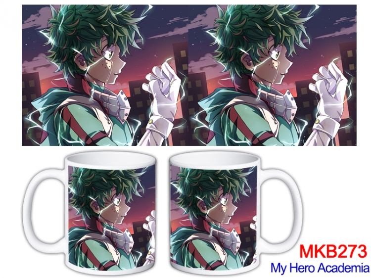 My Hero Academia Anime color printing ceramic mug cup price for 5 pcs MKB-273