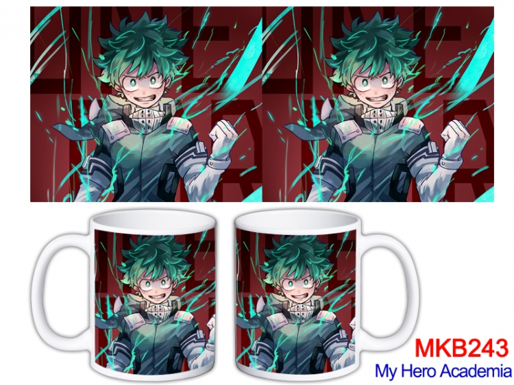 My Hero Academia Anime color printing ceramic mug cup price for 5 pcs MKB-243