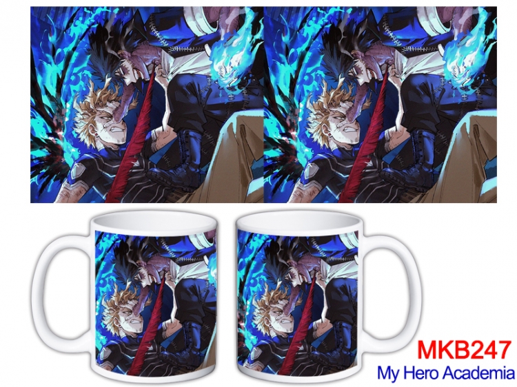 My Hero Academia Anime color printing ceramic mug cup price for 5 pcs MKB-247