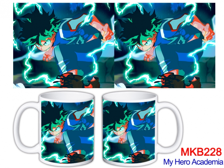 My Hero Academia Anime color printing ceramic mug cup price for 5 pcs MKB-228
