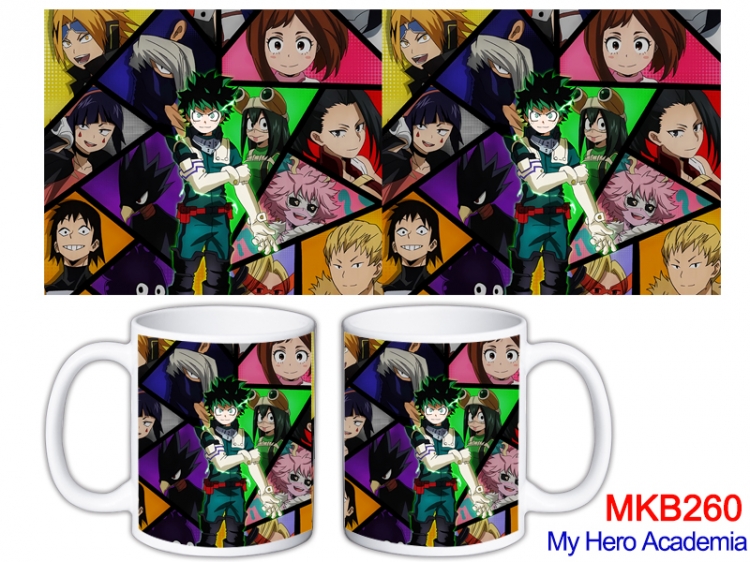 My Hero Academia Anime color printing ceramic mug cup price for 5 pcs MKB-260