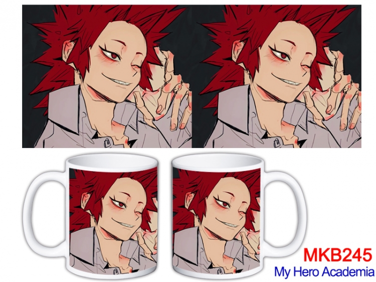 My Hero Academia Anime color printing ceramic mug cup price for 5 pcs MKB-245
