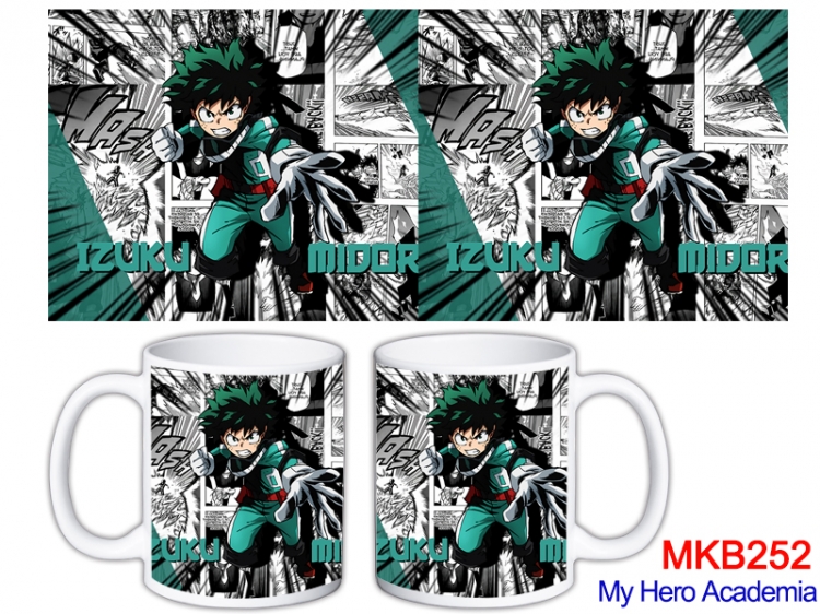My Hero Academia Anime color printing ceramic mug cup price for 5 pcs MKB-252