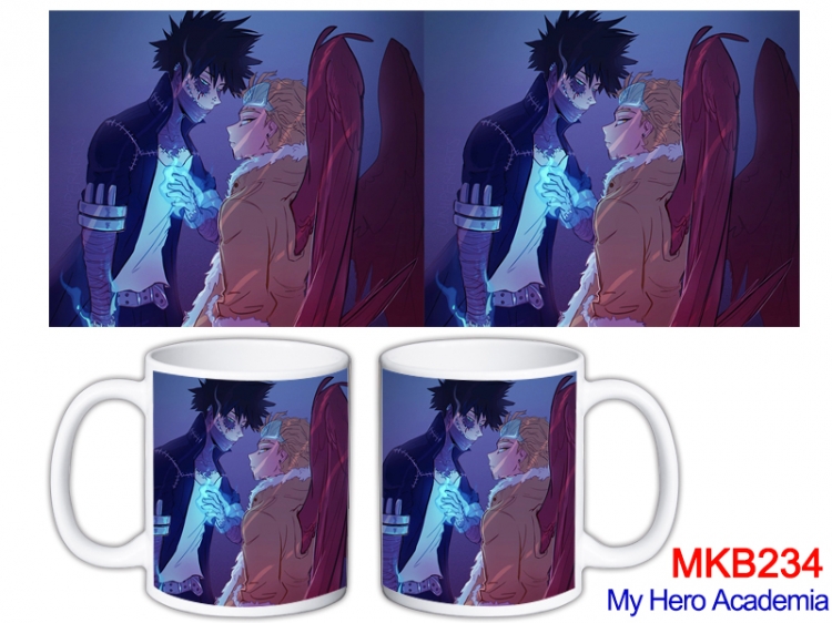 My Hero Academia Anime color printing ceramic mug cup price for 5 pcs MKB-234