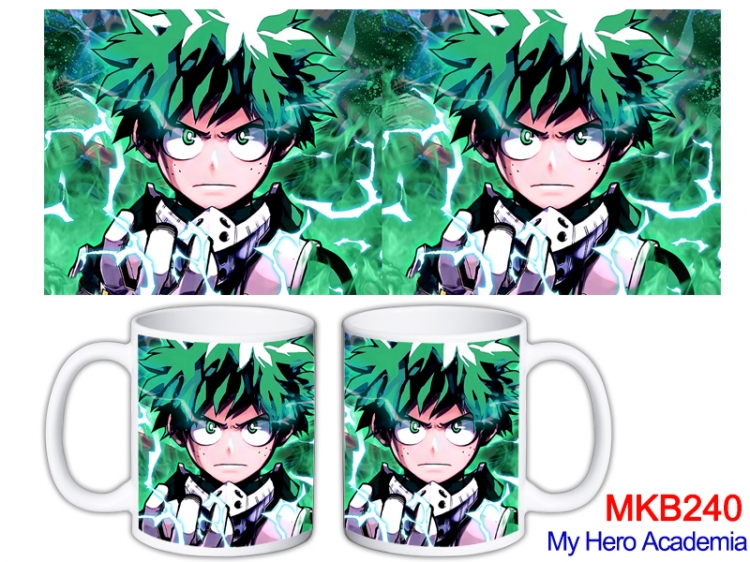 My Hero Academia Anime color printing ceramic mug cup price for 5 pcs MKB-240