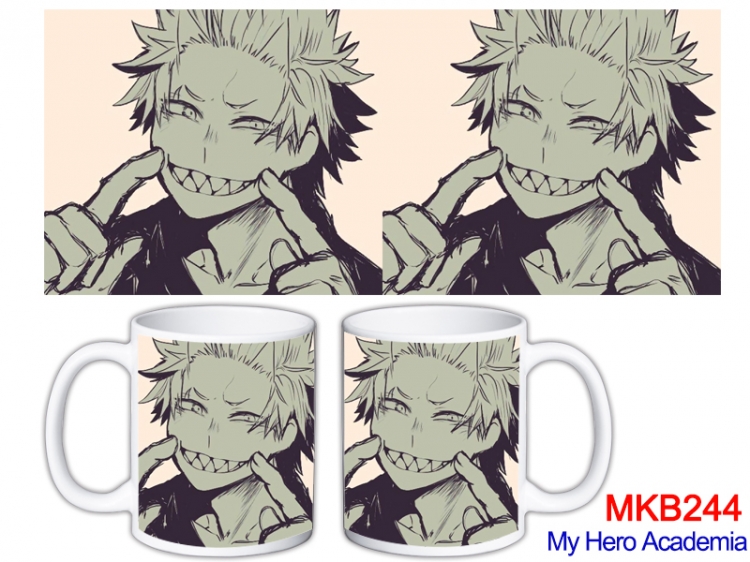 My Hero Academia Anime color printing ceramic mug cup price for 5 pcs MKB-244