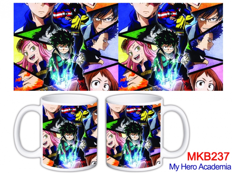 My Hero Academia Anime color printing ceramic mug cup price for 5 pcs MKB-237