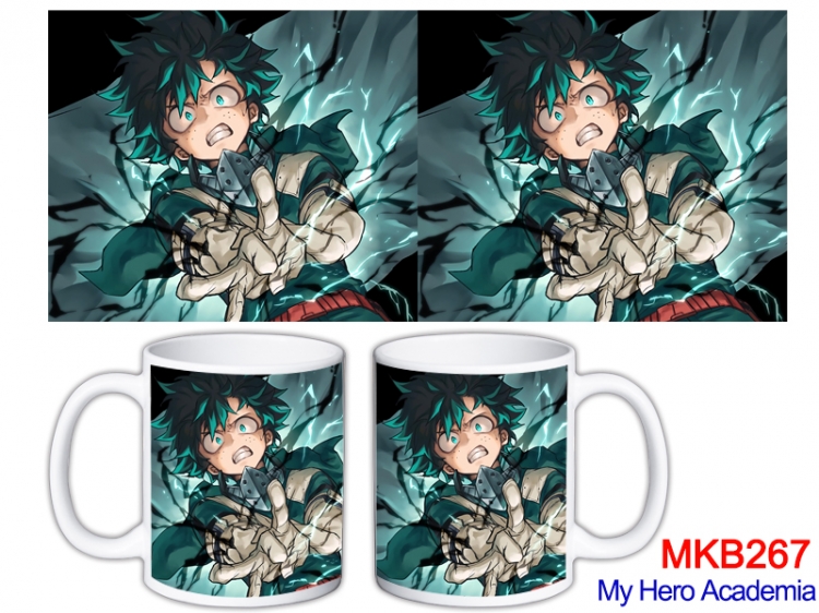 My Hero Academia Anime color printing ceramic mug cup price for 5 pcs MKB-267