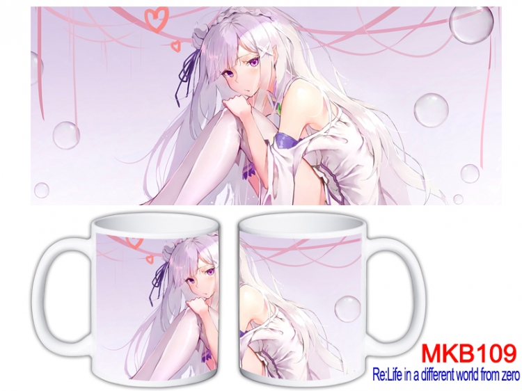 Re:Zero kara Hajimeru Isekai Seikatsu Anime color printing ceramic mug cup price for 5 pcs  MKB-109