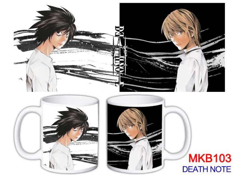 Death note Anime color printing ceramic mug cup price for 5 pcs MKB-231 MKB-103