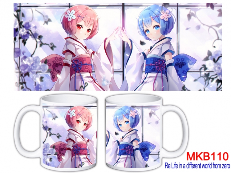 Re:Zero kara Hajimeru Isekai Seikatsu Anime color printing ceramic mug cup price for 5 pcs  MKB-110