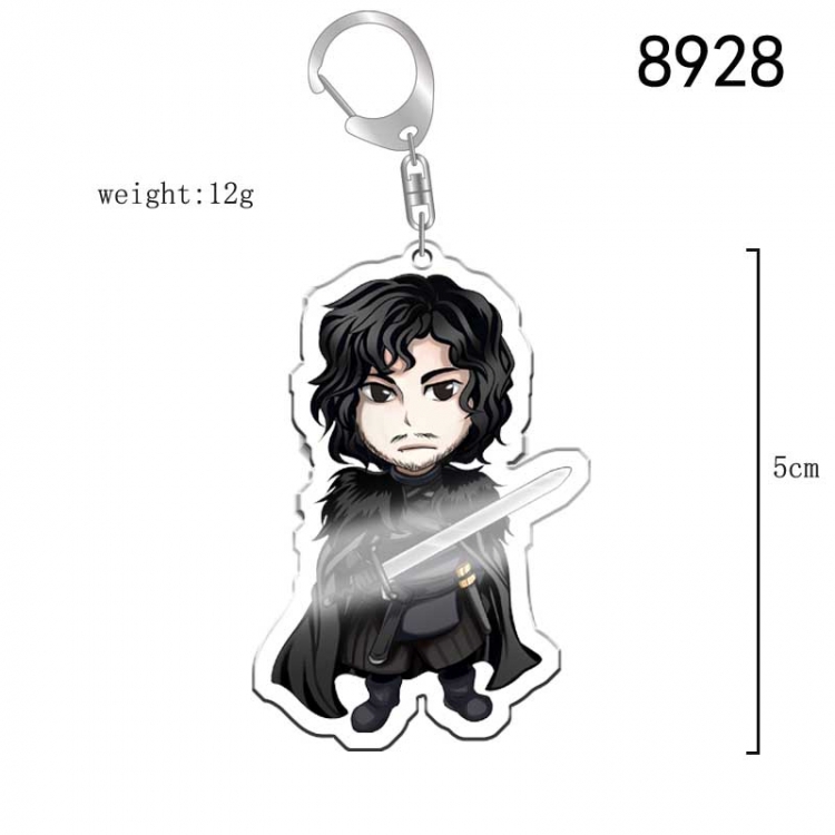 Game of Thrones Anime acrylic Key Chain  price for 5 pcs 8928