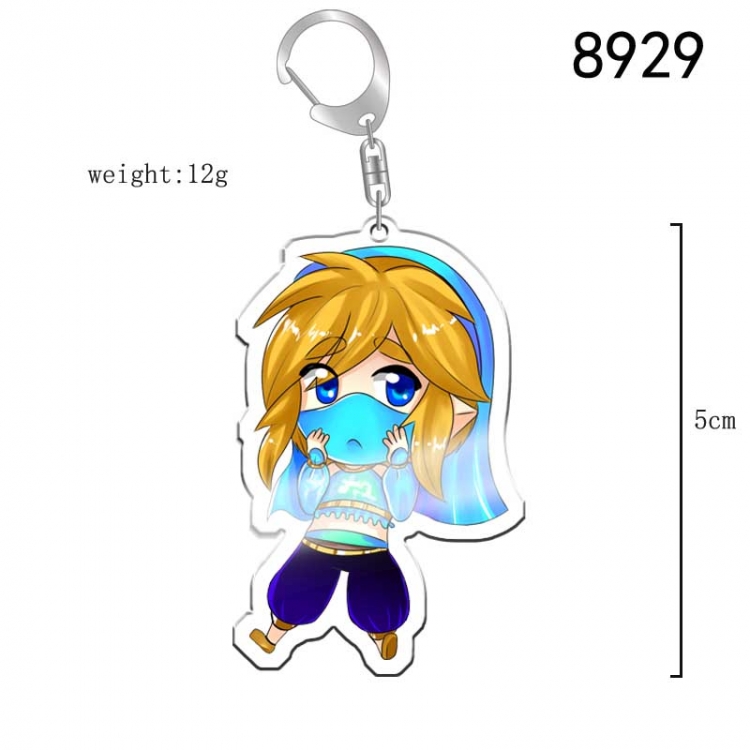 The Legend of Zelda Anime acrylic Key Chain  price for 5 pcs 8929