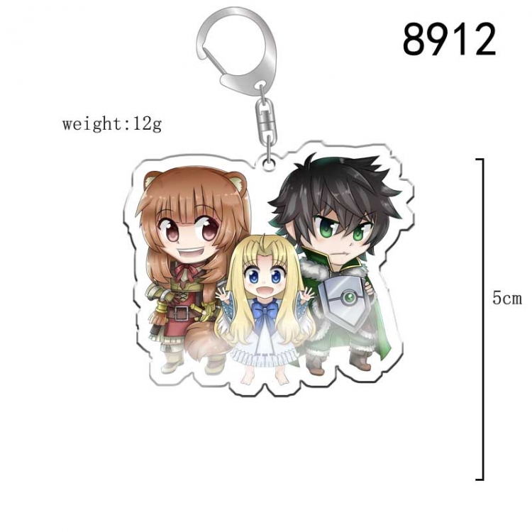 Tate no Yuusha no Nariagari  Anime acrylic Key Chain  price for 5 pcs 8912