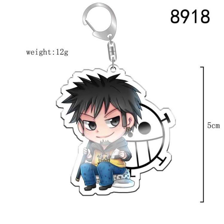 One Piece Anime acrylic Key Chain  price for 5 pcs 8918