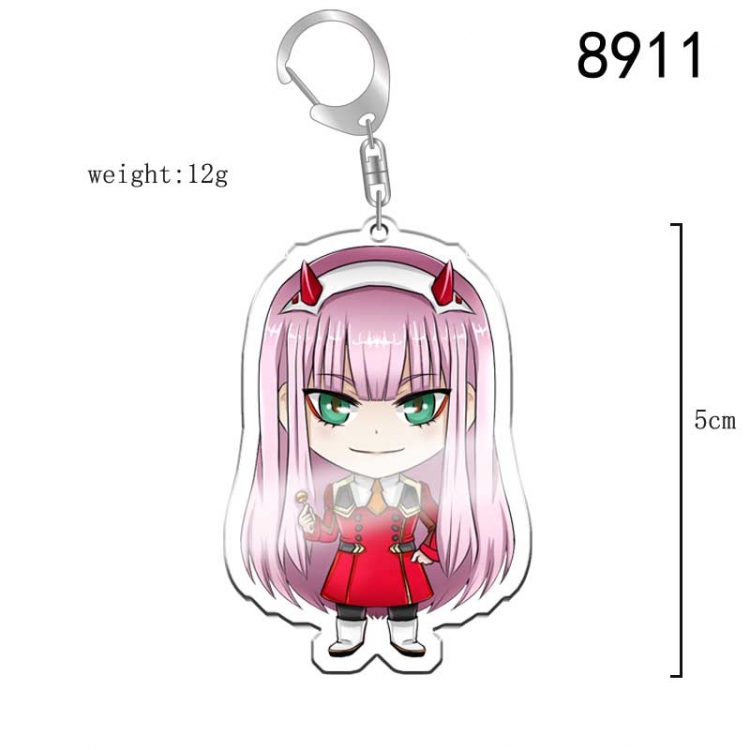 DARLING in the FRANXX  Anime acrylic Key Chain  price for 5 pcs 8911