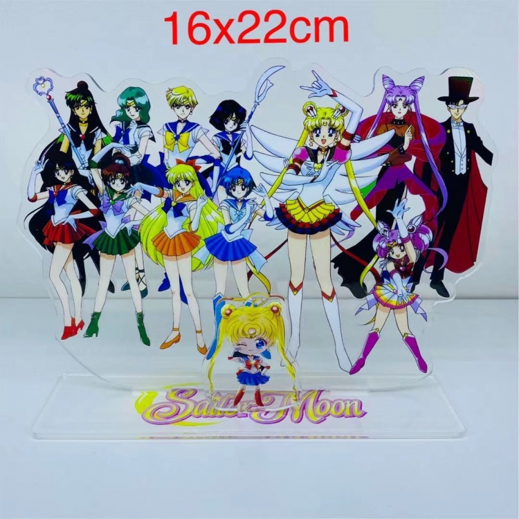 sailormoon Anime  acrylic big Standing Plates Keychain 16x12