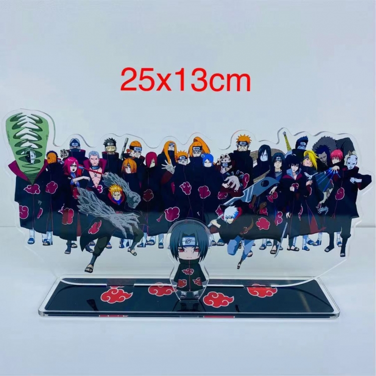 Naruto Anime  acrylic big Standing Plates Keychain  25x13cm