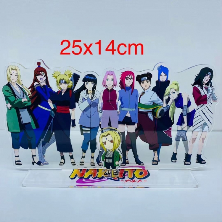 Naruto Anime  acrylic big Standing Plates Keychain 25x14cm
